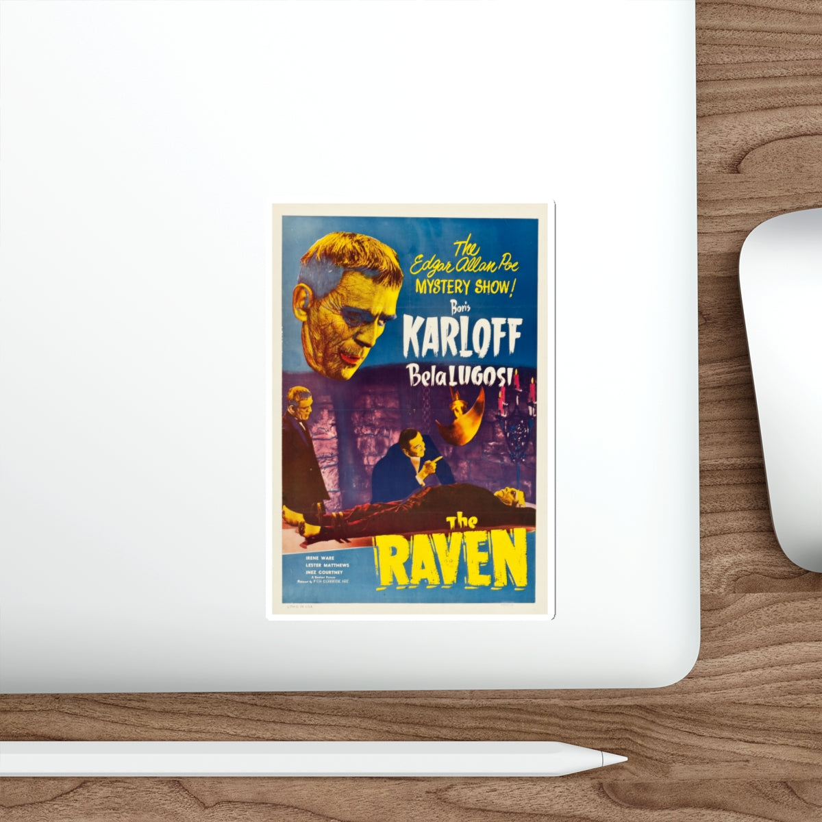 THE RAVEN (2) 1935 Movie Poster STICKER Vinyl Die-Cut Decal-The Sticker Space