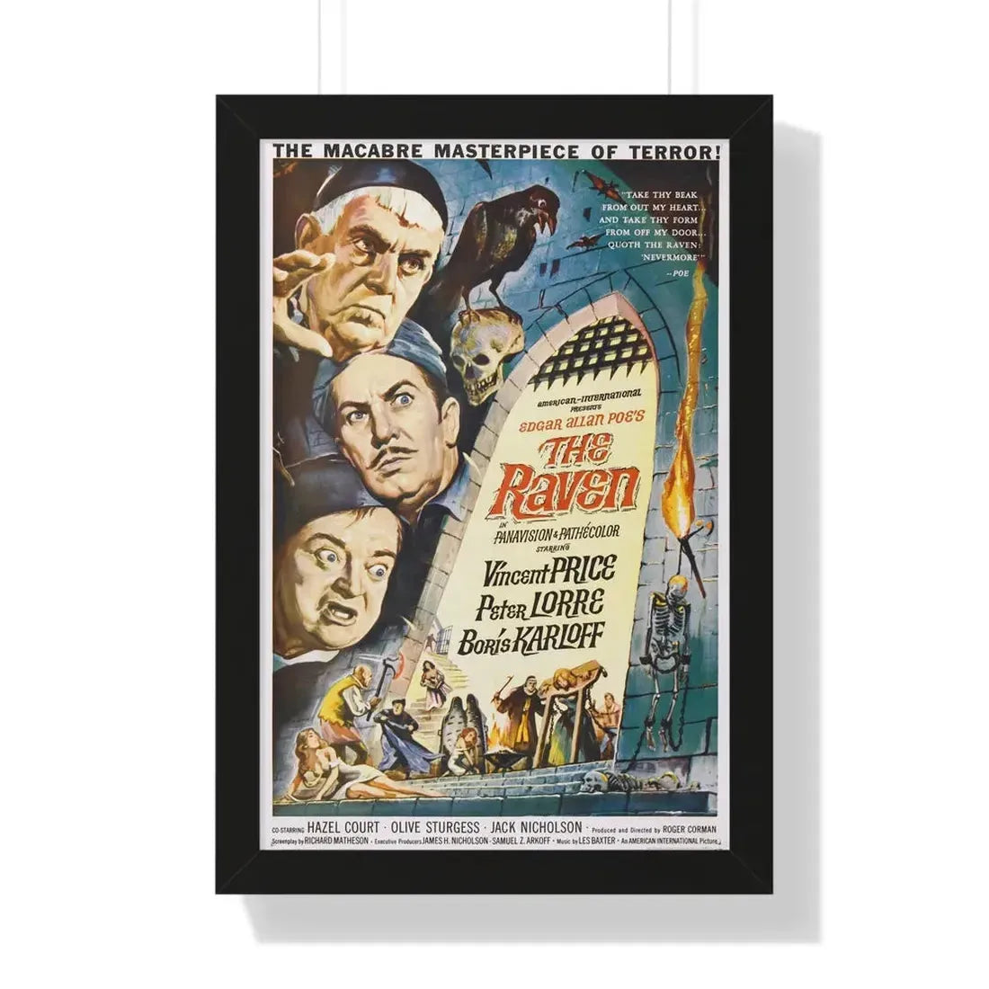 THE RAVEN (3) 1935 - Framed Movie Poster 16″ x 24″ Black - The Sticker Space