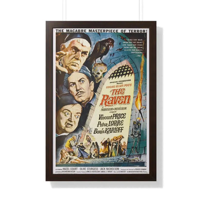 THE RAVEN (3) 1935 - Framed Movie Poster 20" x 30" Walnut - The Sticker Space