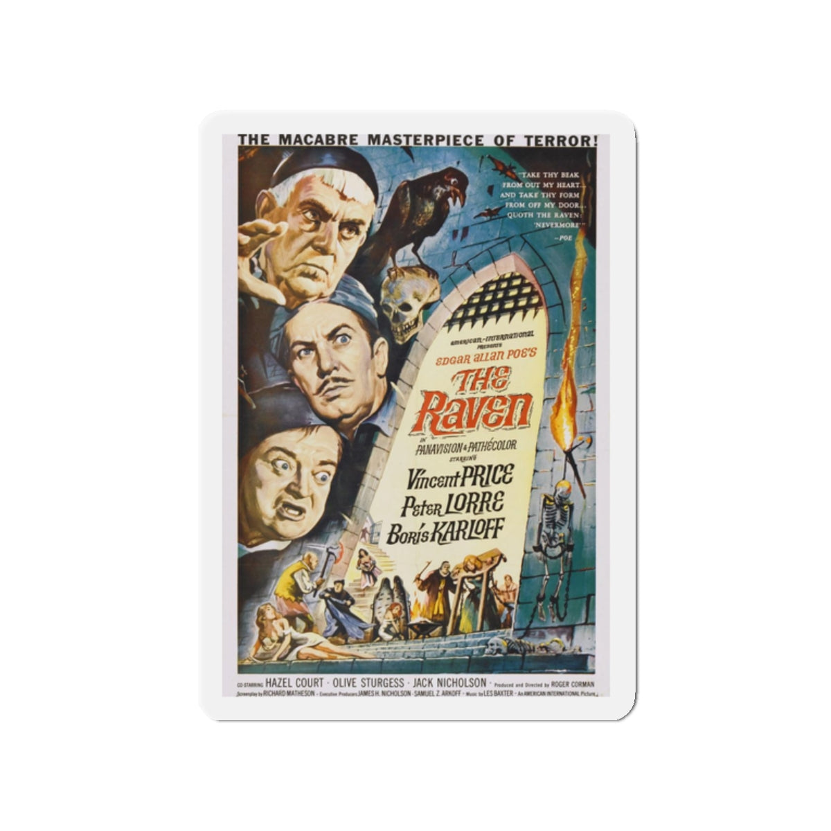 THE RAVEN (3) 1935 Movie Poster - Refrigerator Magnet