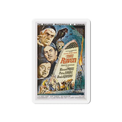 THE RAVEN (3) 1935 Movie Poster - Refrigerator Magnet 6 Inch Die-Cut - The Sticker Space