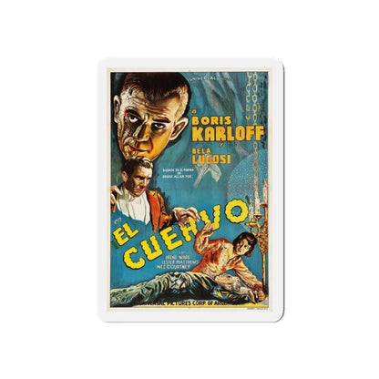 THE RAVEN (ARGENTINA) 1935 Movie Poster - Refrigerator Magnet 6 Inch Die-Cut - The Sticker Space