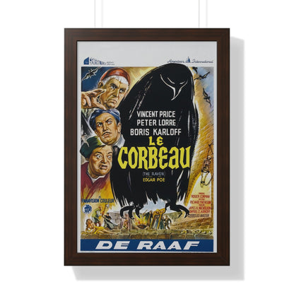 THE RAVEN (BELGIAN) 1963 - Framed Movie Poster-16″ x 24″-The Sticker Space