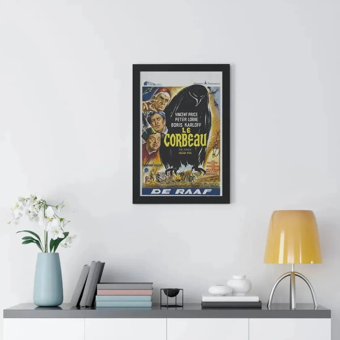 THE RAVEN (BELGIAN) 1963 - Framed Movie Poster - The Sticker Space