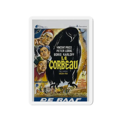 THE RAVEN (BELGIAN) 1963 Movie Poster - Refrigerator Magnet 2 Inch Die-Cut - The Sticker Space