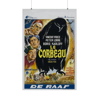 THE RAVEN (BELGIAN) 1963 - Paper Movie Poster 36" x 54" Matte - The Sticker Space