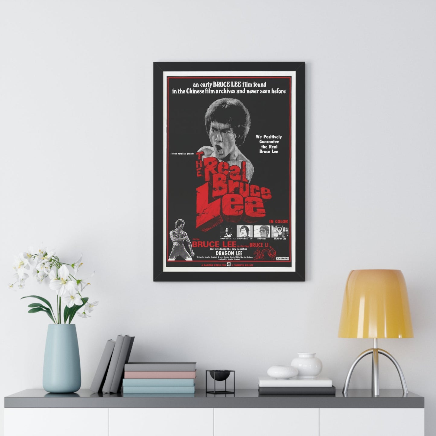 THE REAL BRUCE LEE 1977 - Framed Movie Poster-The Sticker Space