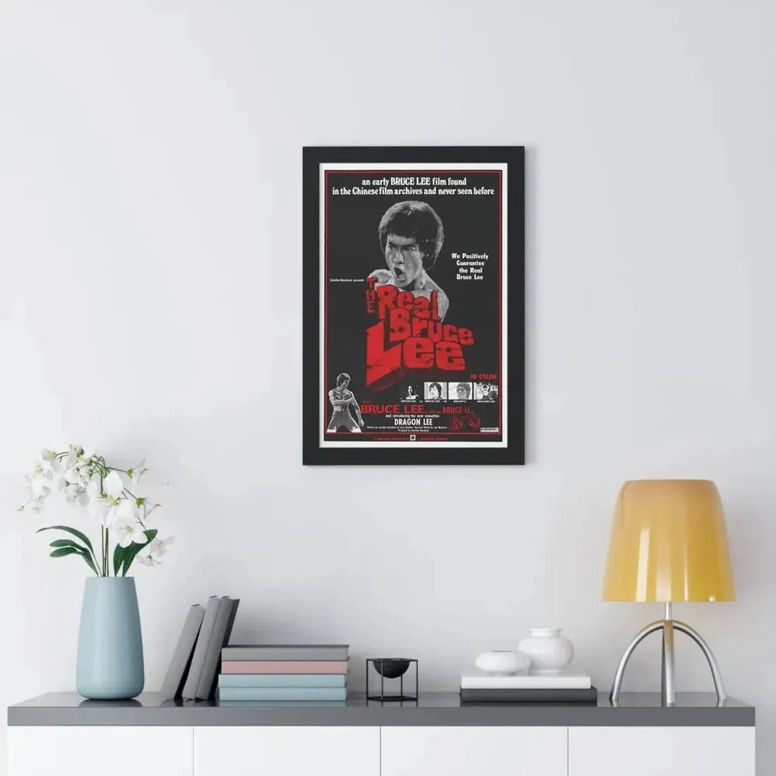 THE REAL BRUCE LEE 1977 - Framed Movie Poster - The Sticker Space