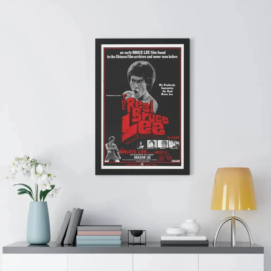 THE REAL BRUCE LEE 1977 - Framed Movie Poster - The Sticker Space