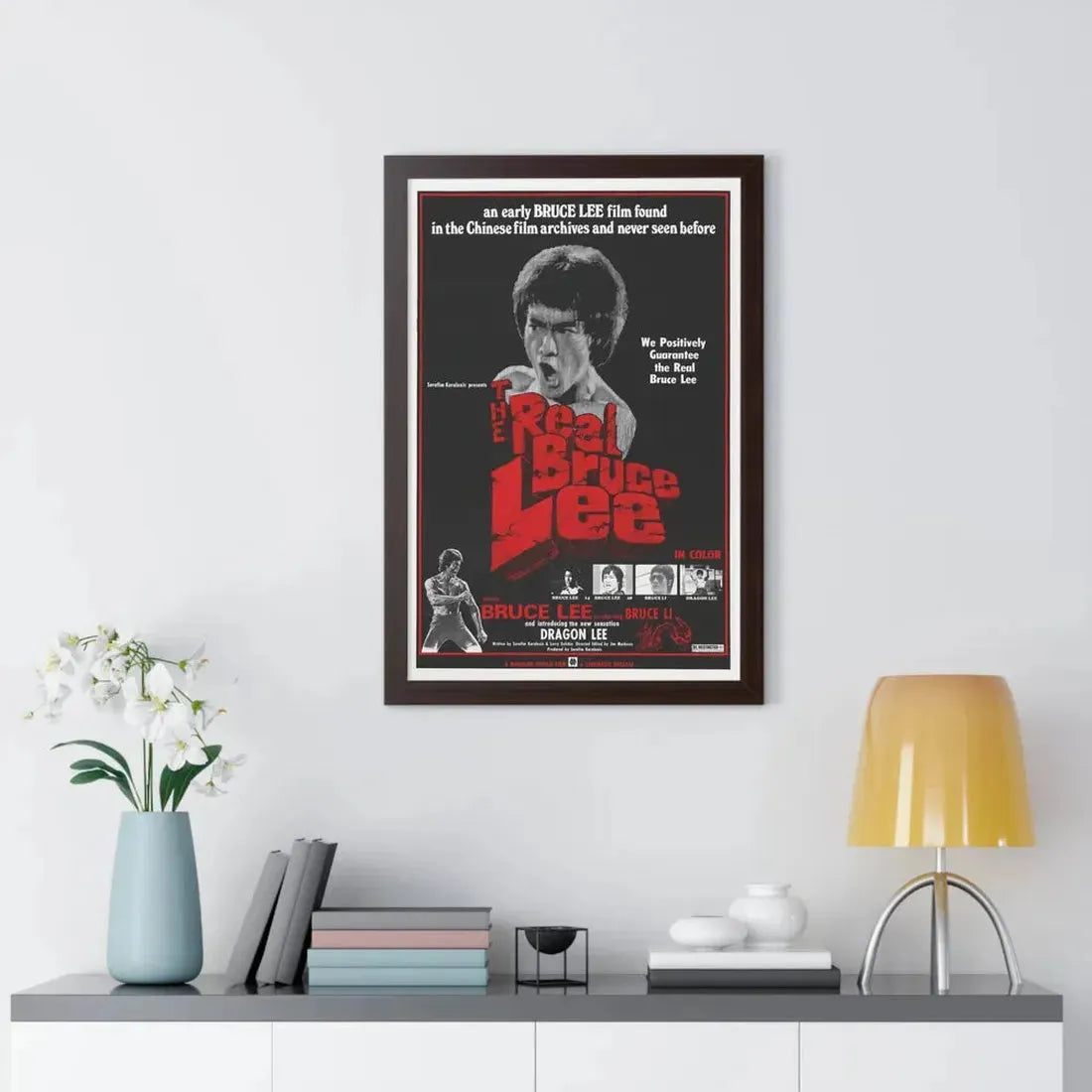 THE REAL BRUCE LEE 1977 - Framed Movie Poster - The Sticker Space