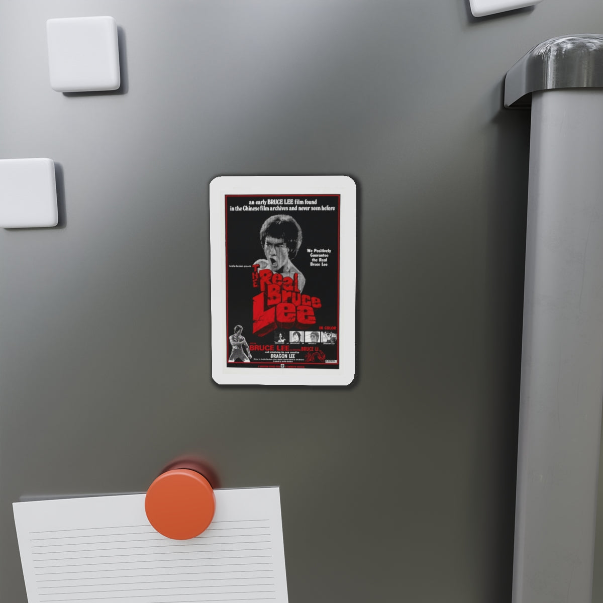 THE REAL BRUCE LEE 1977 Movie Poster - Refrigerator Magnet