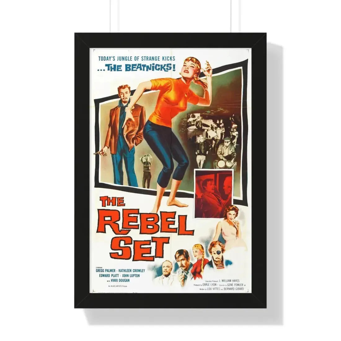 THE REBEL SET 1959 - Framed Movie Poster 16″ x 24″ Black - The Sticker Space