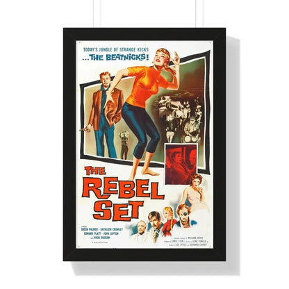 THE REBEL SET 1959 - Framed Movie Poster 16″ x 24″ Black - The Sticker Space