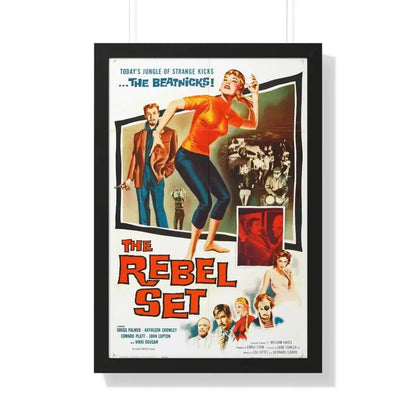 THE REBEL SET 1959 - Framed Movie Poster 20" x 30" Black - The Sticker Space