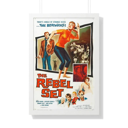 THE REBEL SET 1959 - Framed Movie Poster 20" x 30" White - The Sticker Space