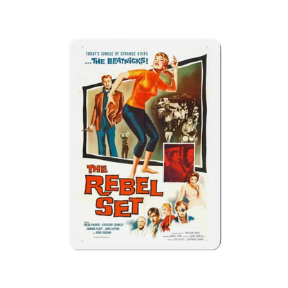 THE REBEL SET 1959 Movie Poster - Refrigerator Magnet 2 Inch Die-Cut - The Sticker Space