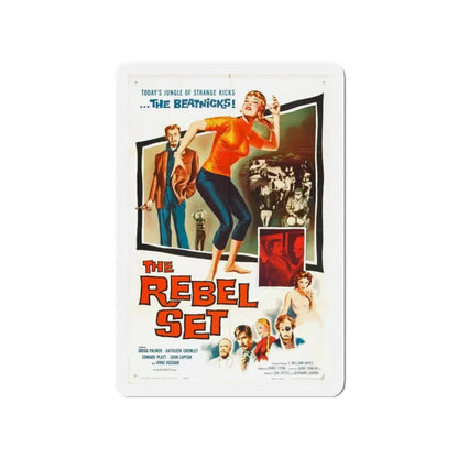 THE REBEL SET 1959 Movie Poster - Refrigerator Magnet 3 Inch Die-Cut - The Sticker Space
