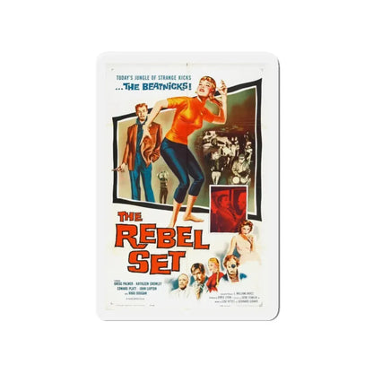 THE REBEL SET 1959 Movie Poster - Refrigerator Magnet 4 Inch Die-Cut - The Sticker Space