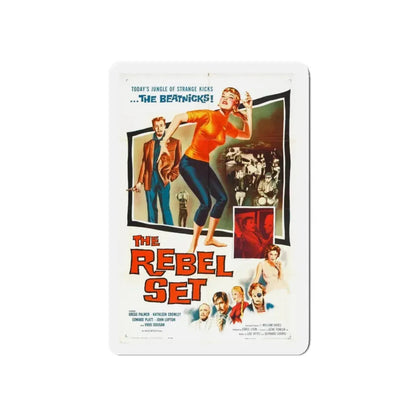 THE REBEL SET 1959 Movie Poster - Refrigerator Magnet 5 Inch Die-Cut - The Sticker Space