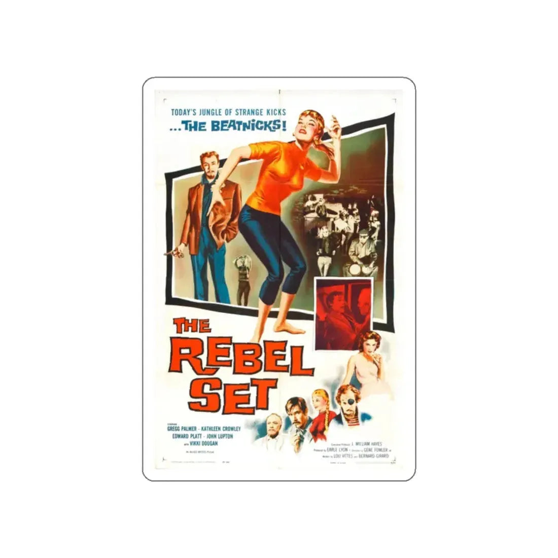 THE REBEL SET 1959 Movie Poster STICKER Vinyl Die-Cut Decal 2 Inch - The Sticker Space