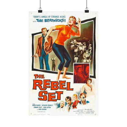 THE REBEL SET 1959 - Paper Movie Poster 12″ x 18″ Matte - The Sticker Space