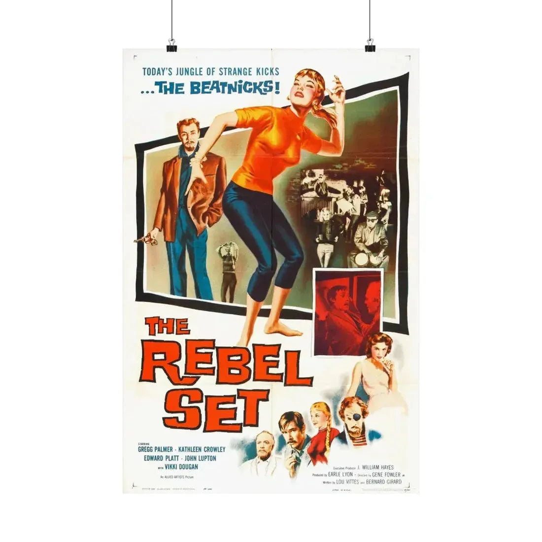 THE REBEL SET 1959 - Paper Movie Poster 20″ x 30″ Matte - The Sticker Space