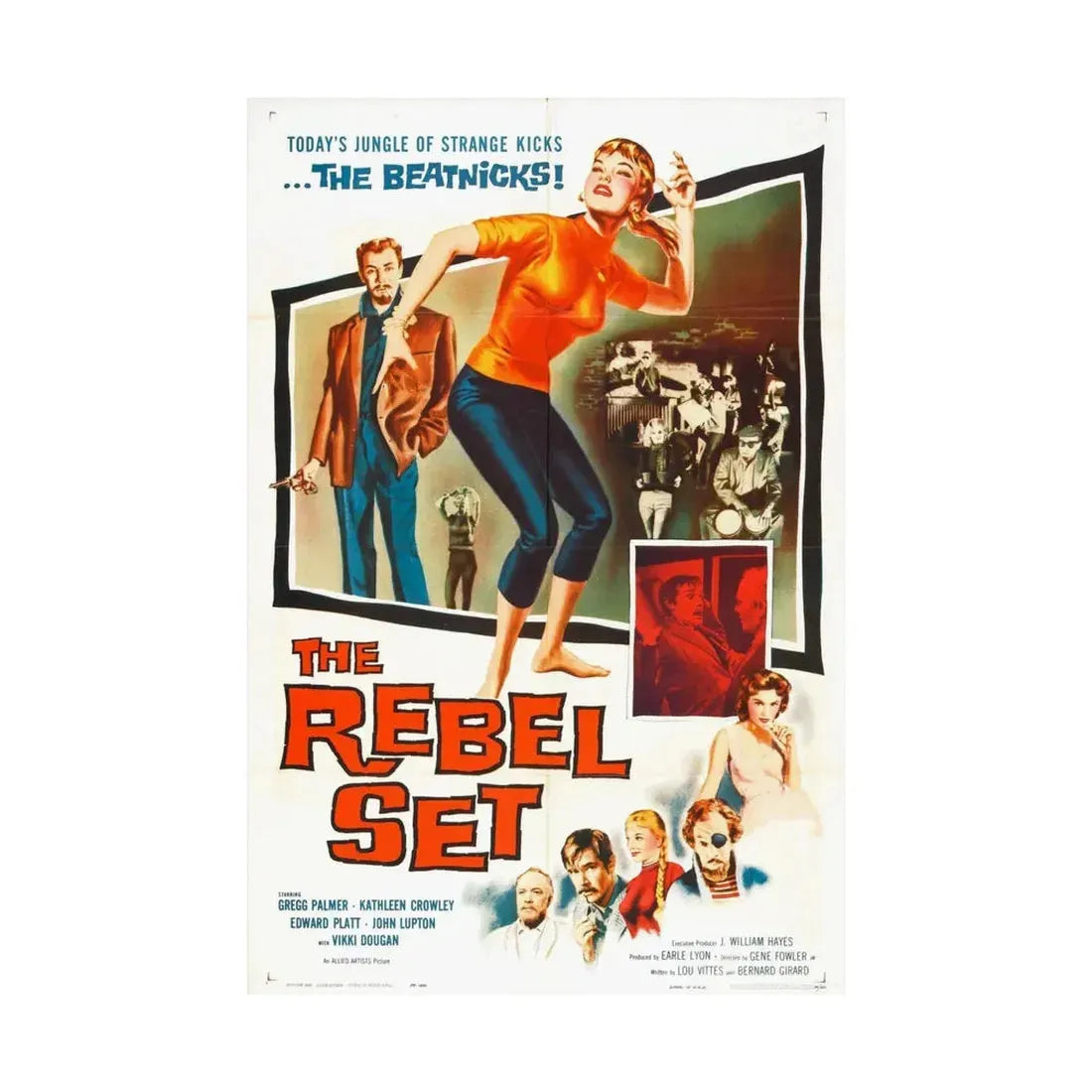 THE REBEL SET 1959 - Paper Movie Poster - The Sticker Space