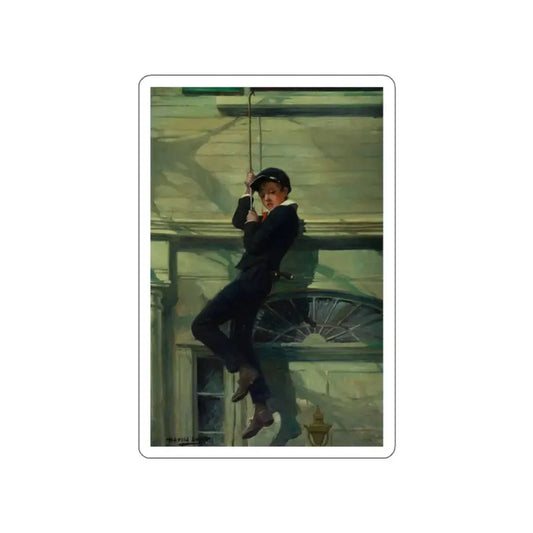 The Rebel, story illustration (Magazine Illustration) STICKER Vinyl Die-Cut Decal White Die-Cut 2 Inch - The Sticker Space