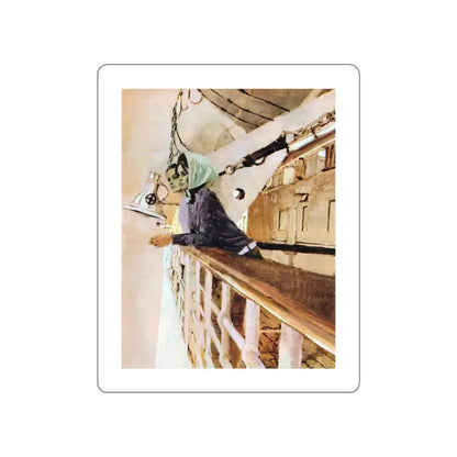 The Reckoning by Mary Sergeant, Woman's Realm magazine, 1967 (Magazine Illustration) STICKER Vinyl Die-Cut Decal White Die-Cut 5 Inch - The Sticker Space