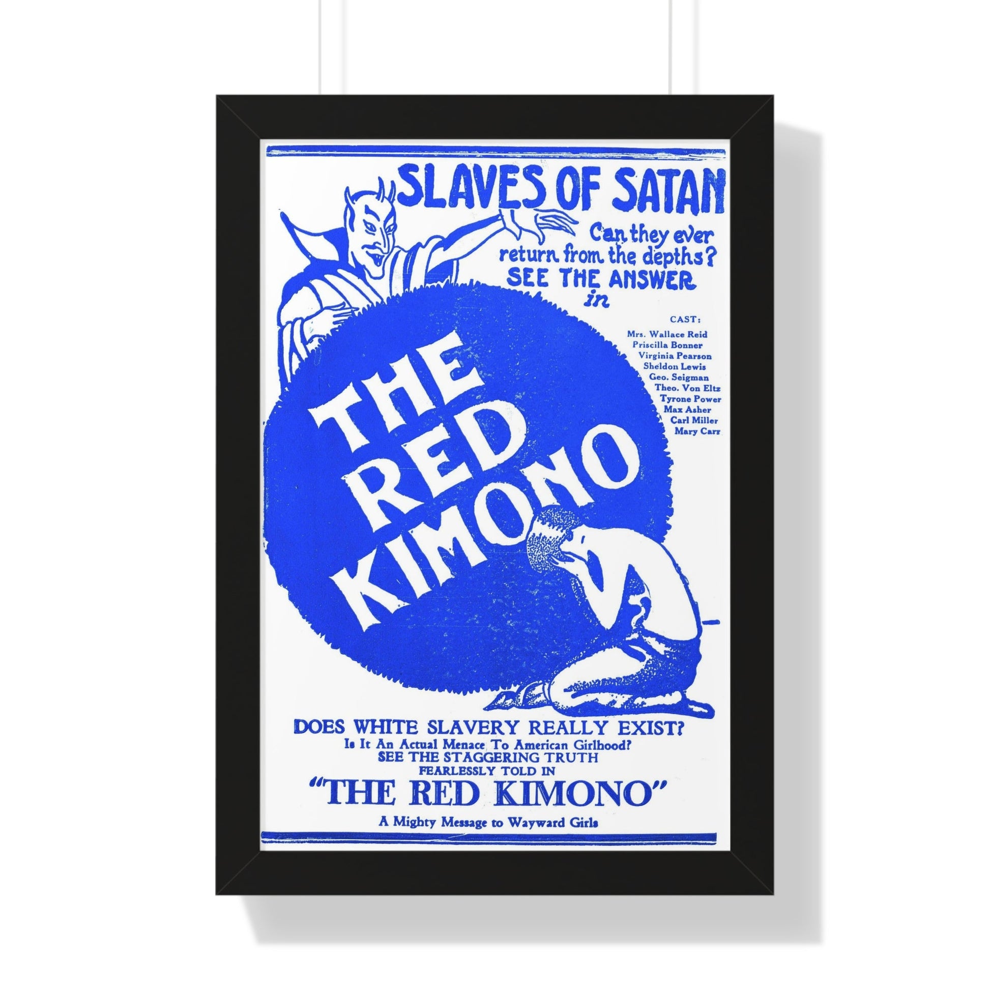 THE RED KIMONO 1925 - Framed Movie Poster-16″ x 24″-The Sticker Space