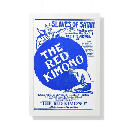 THE RED KIMONO 1925 - Framed Movie Poster 20" x 30" White - The Sticker Space