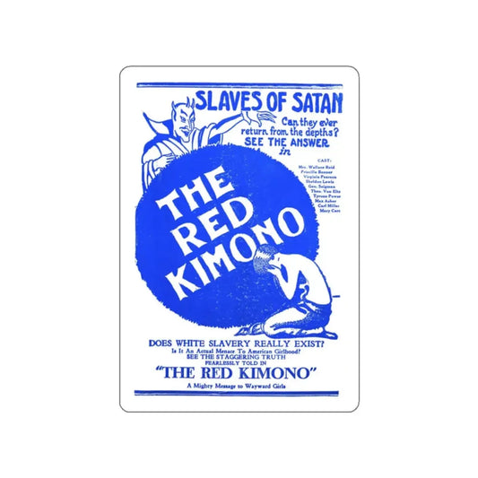 THE RED KIMONO 1925 Movie Poster STICKER Vinyl Die-Cut Decal 2 Inch - The Sticker Space