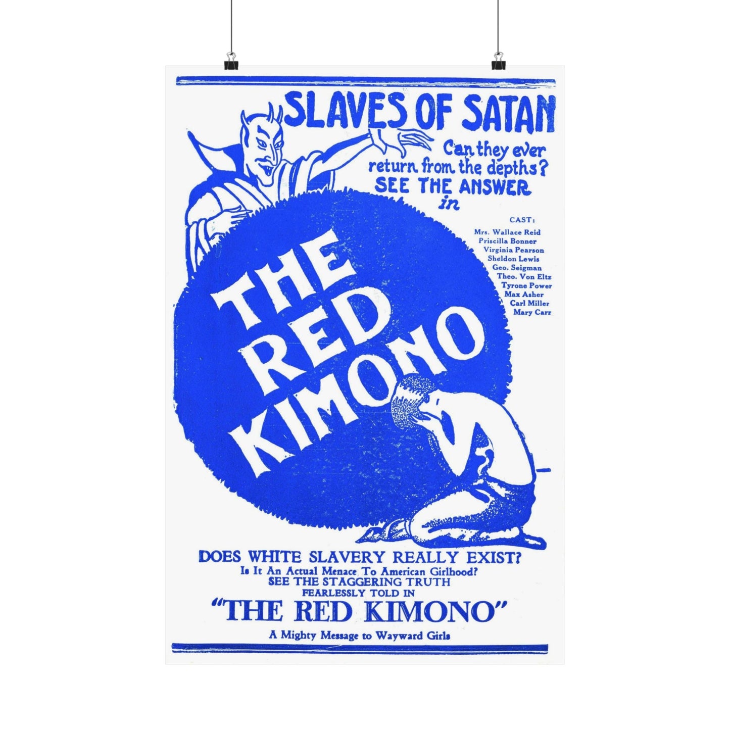 THE RED KIMONO 1925 - Paper Movie Poster-20″ x 30″-The Sticker Space