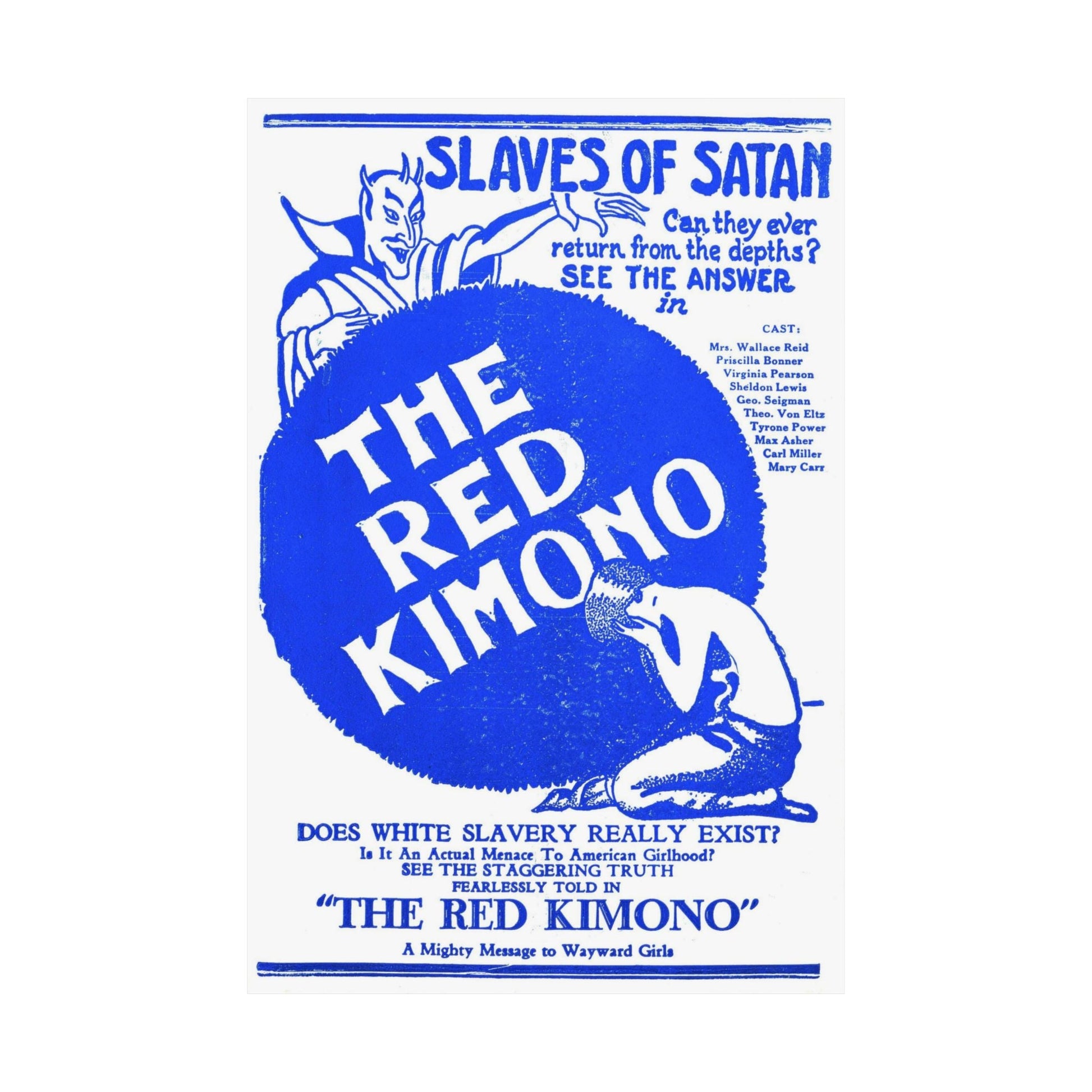 THE RED KIMONO 1925 - Paper Movie Poster-The Sticker Space