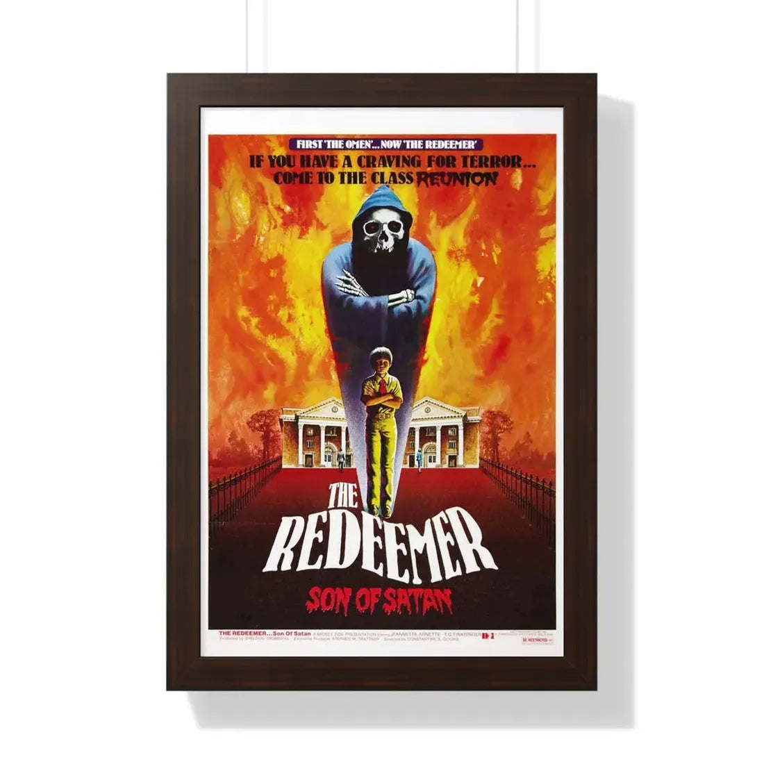 THE REDEEMER 1965 - Framed Movie Poster 16″ x 24″ Walnut - The Sticker Space