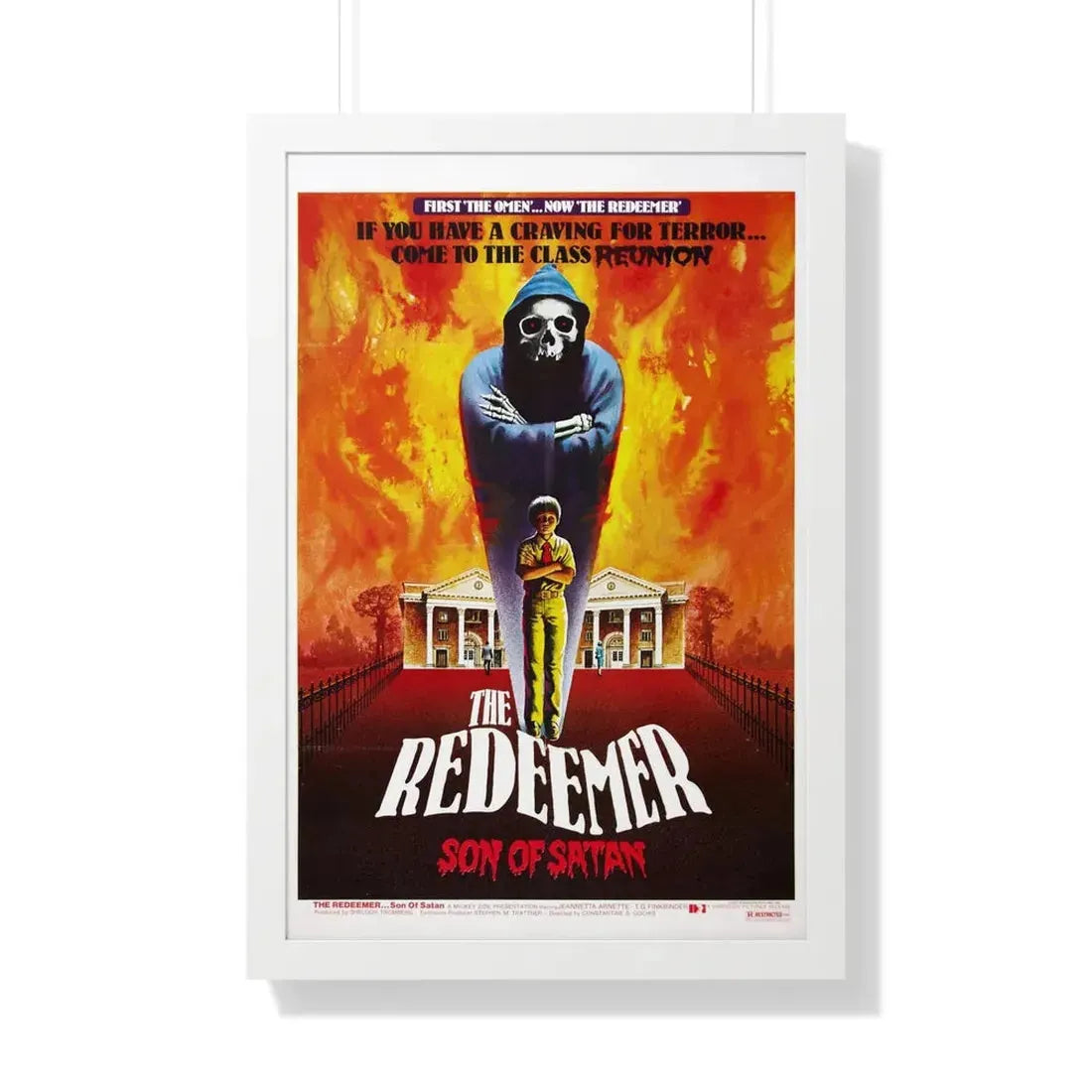 THE REDEEMER 1965 - Framed Movie Poster 20" x 30" White - The Sticker Space