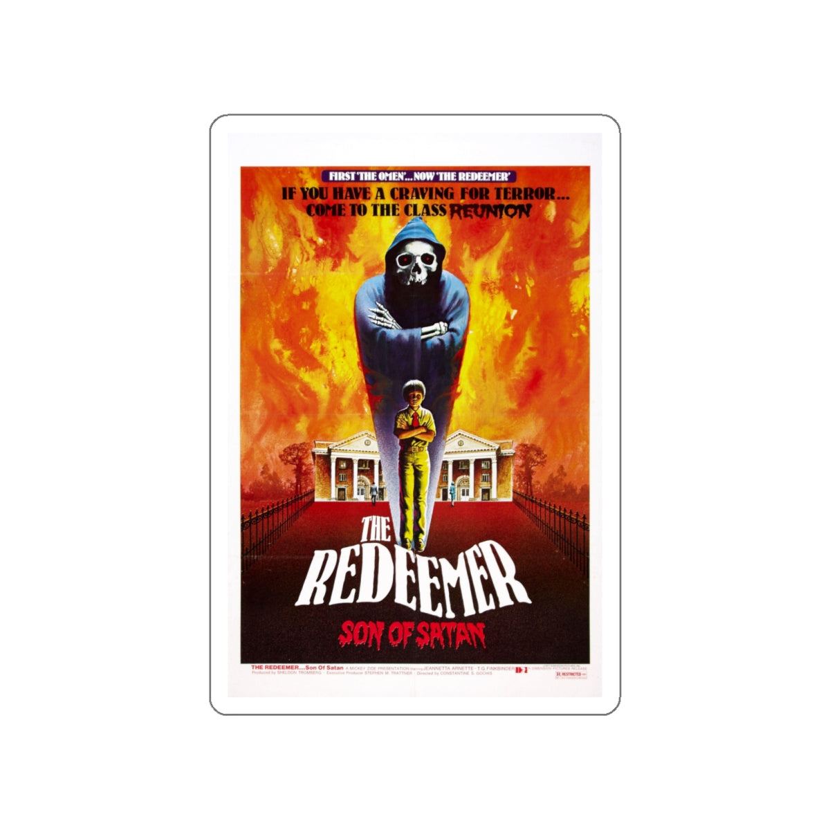 THE REDEEMER 1965 Movie Poster STICKER Vinyl Die-Cut Decal-White-The Sticker Space