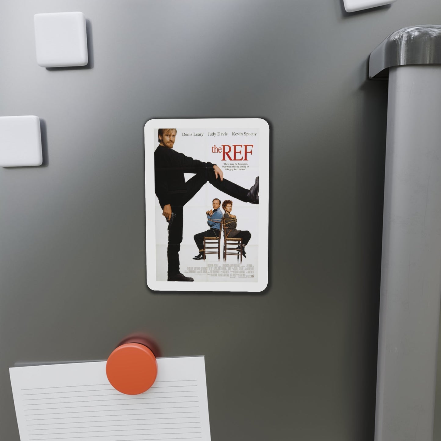 The Ref 1994 Movie Poster Die-Cut Magnet-The Sticker Space