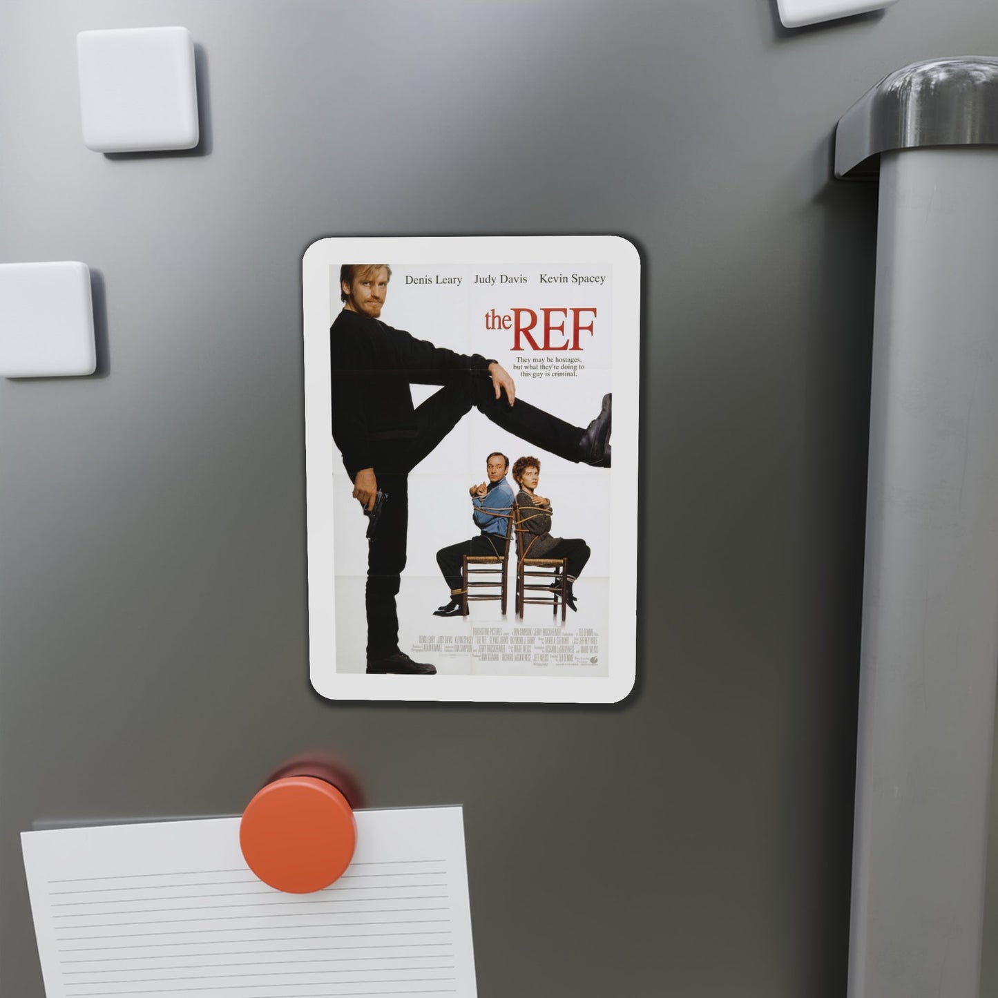 The Ref 1994 Movie Poster Die-Cut Magnet-The Sticker Space