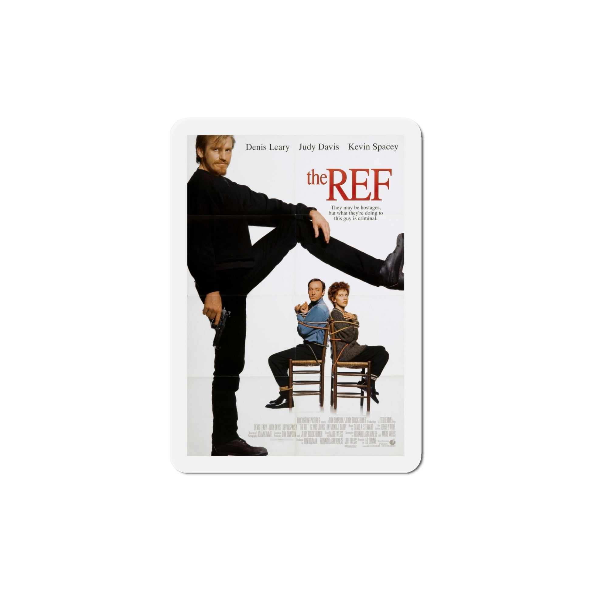 The Ref 1994 Movie Poster Die-Cut Magnet-6 Inch-The Sticker Space