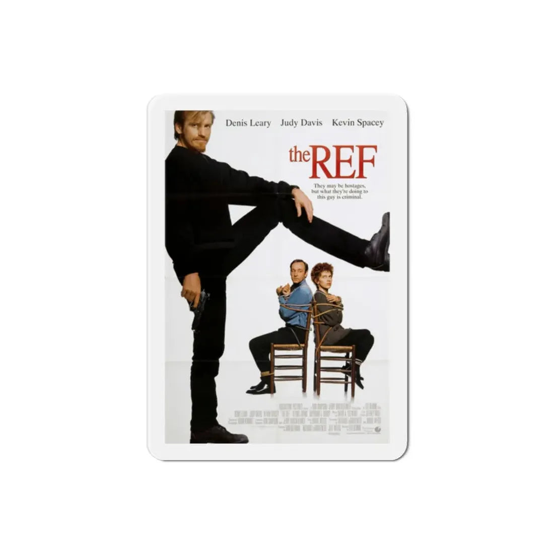 The Ref 1994 Movie Poster Refrigerator Magnet 2 Inch - The Sticker Space