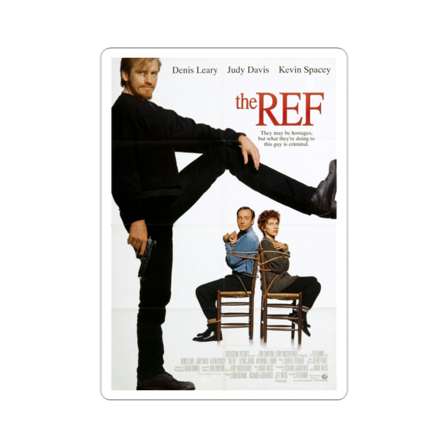 The Ref 1994 Movie Poster STICKER Vinyl Die-Cut Decal-2 Inch-The Sticker Space