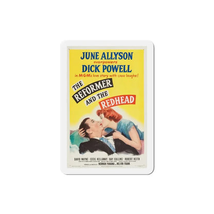 The Reformer and the Redhead 1950 Movie Poster Refrigerator Magnet 3 Inch - The Sticker Space
