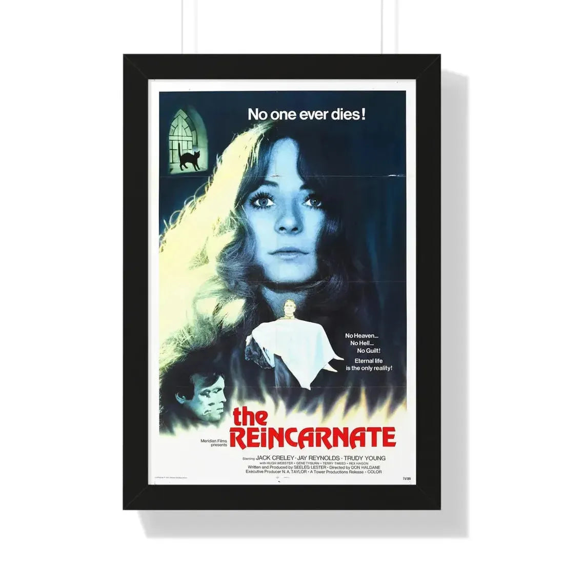 THE REINCARNATE 1971 - Framed Movie Poster 16″ x 24″ Black - The Sticker Space