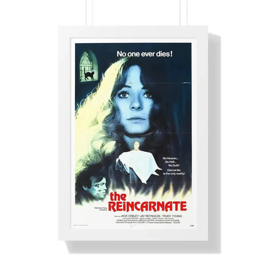 THE REINCARNATE 1971 - Framed Movie Poster 16″ x 24″ White - The Sticker Space