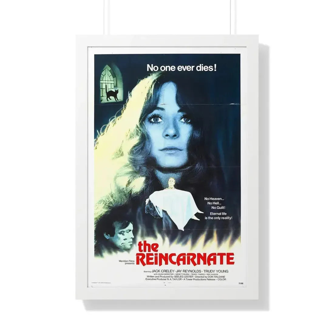 THE REINCARNATE 1971 - Framed Movie Poster 20" x 30" White - The Sticker Space