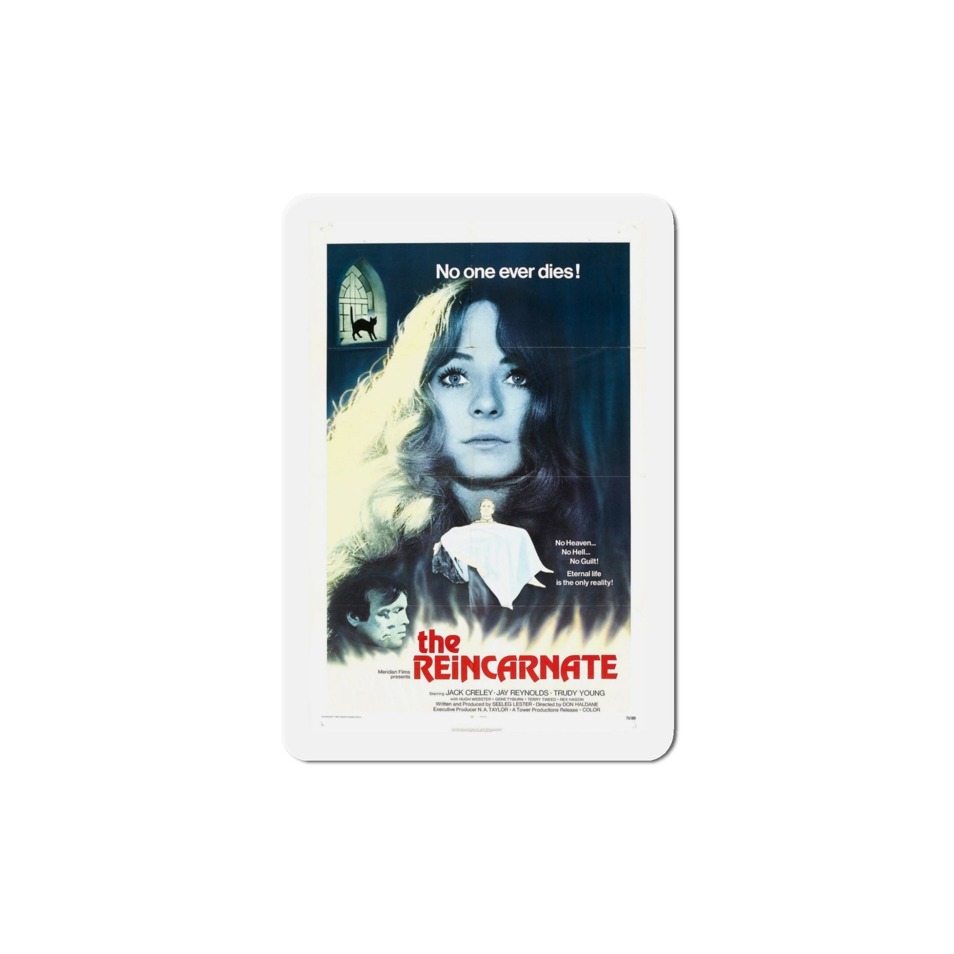 The Reincarnate 1971 Movie Poster Die-Cut Magnet-5" x 5"-The Sticker Space