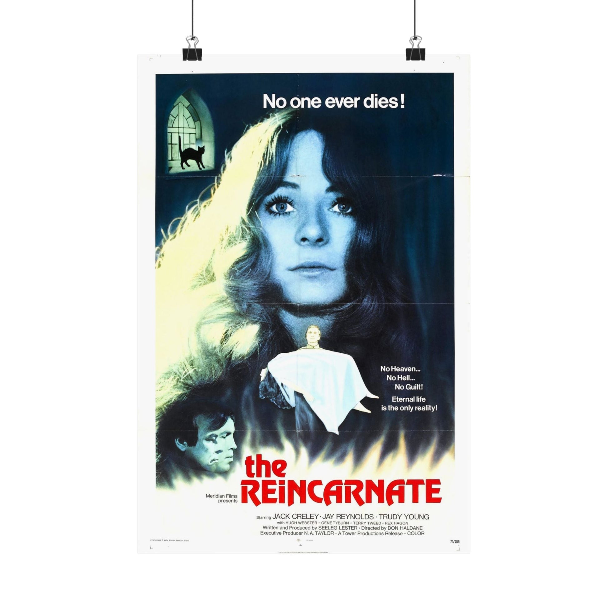 THE REINCARNATE 1971 - Paper Movie Poster-12″ x 18″-The Sticker Space