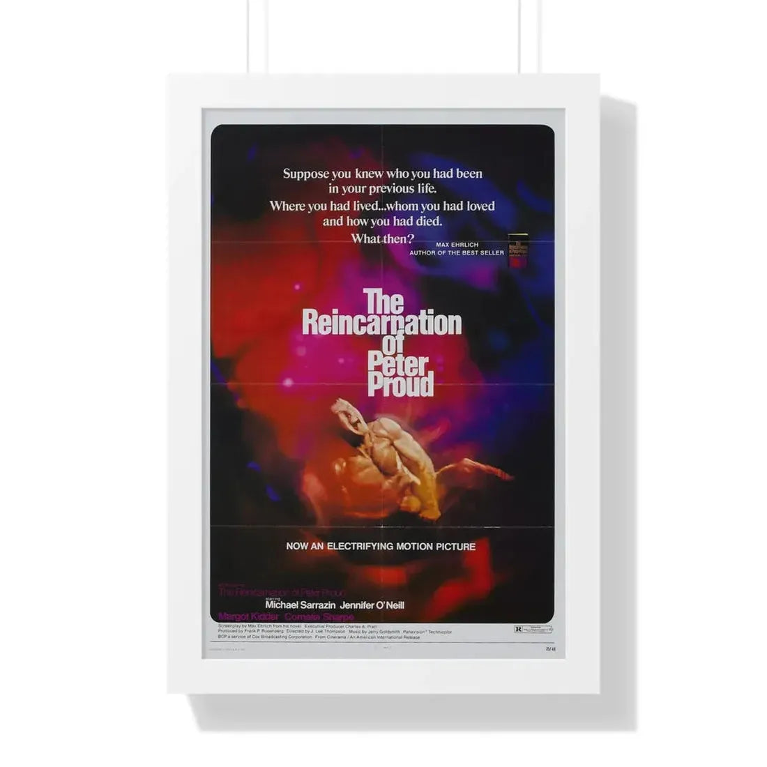 THE REINCARNATION OF PETER PROUD 1975 - Framed Movie Poster 16″ x 24″ White - The Sticker Space