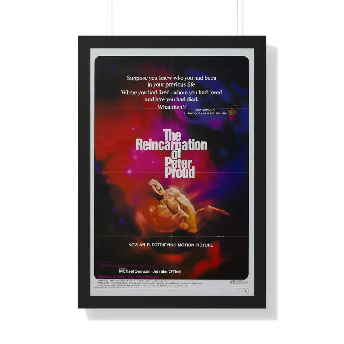 THE REINCARNATION OF PETER PROUD 1975 - Framed Movie Poster 20" x 30" Black - The Sticker Space